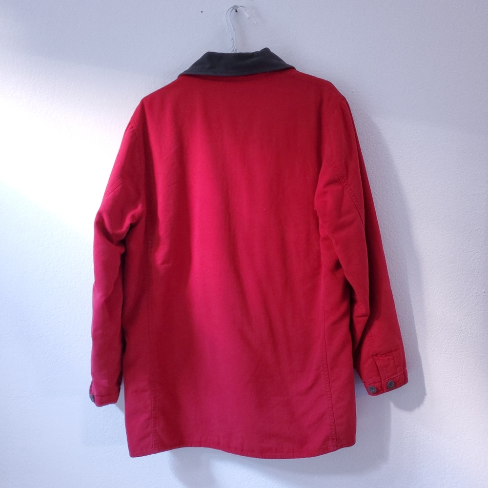 Woolrich Red Ruby Lined Chore Coat - image 7